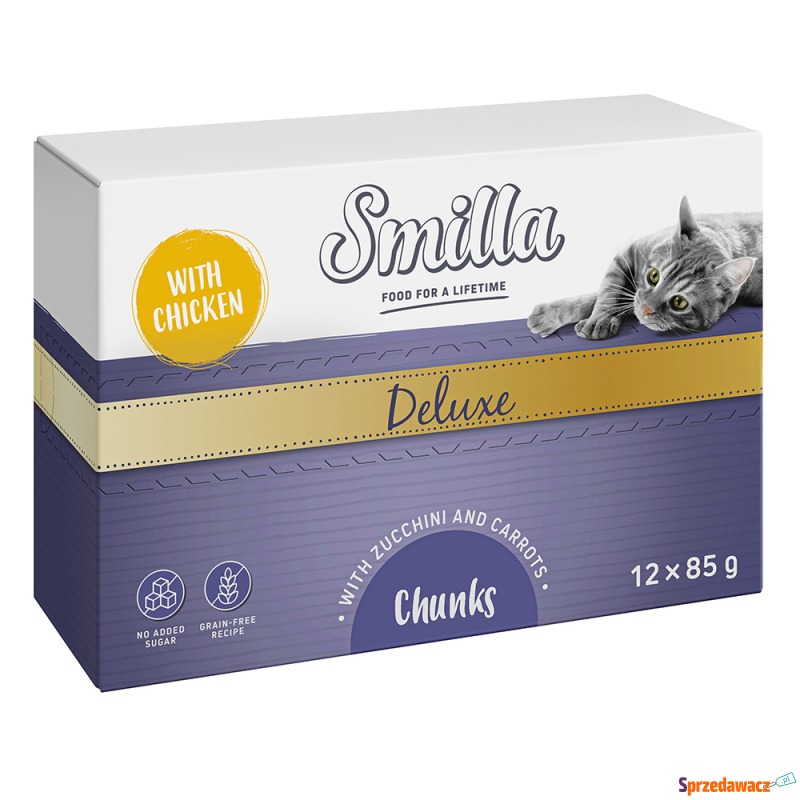 Smilla Deluxe kawałeczki w sosie, 24 x 85 g -... - Karmy dla kotów - Elbląg