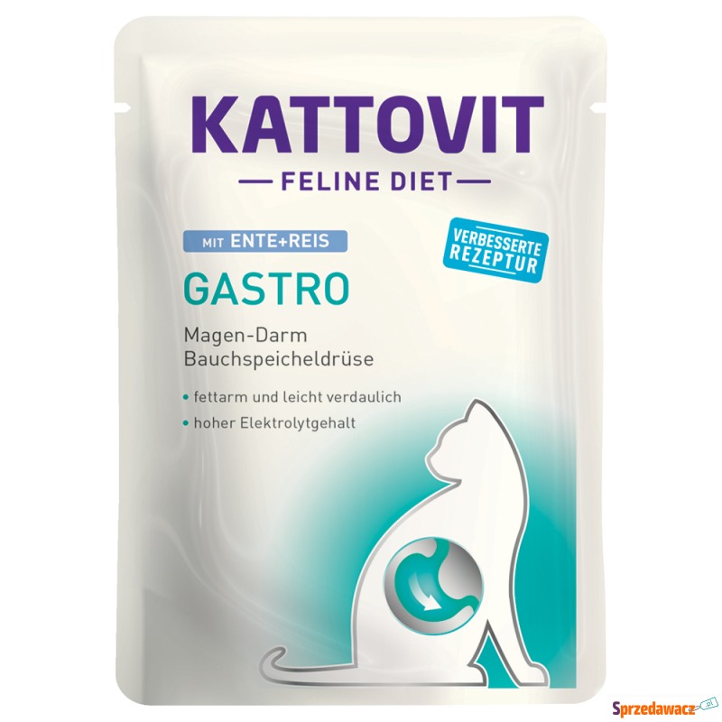 Kattovit Gastro w saszetkach - Kaczka z ryżem,... - Karmy dla kotów - Wrocław