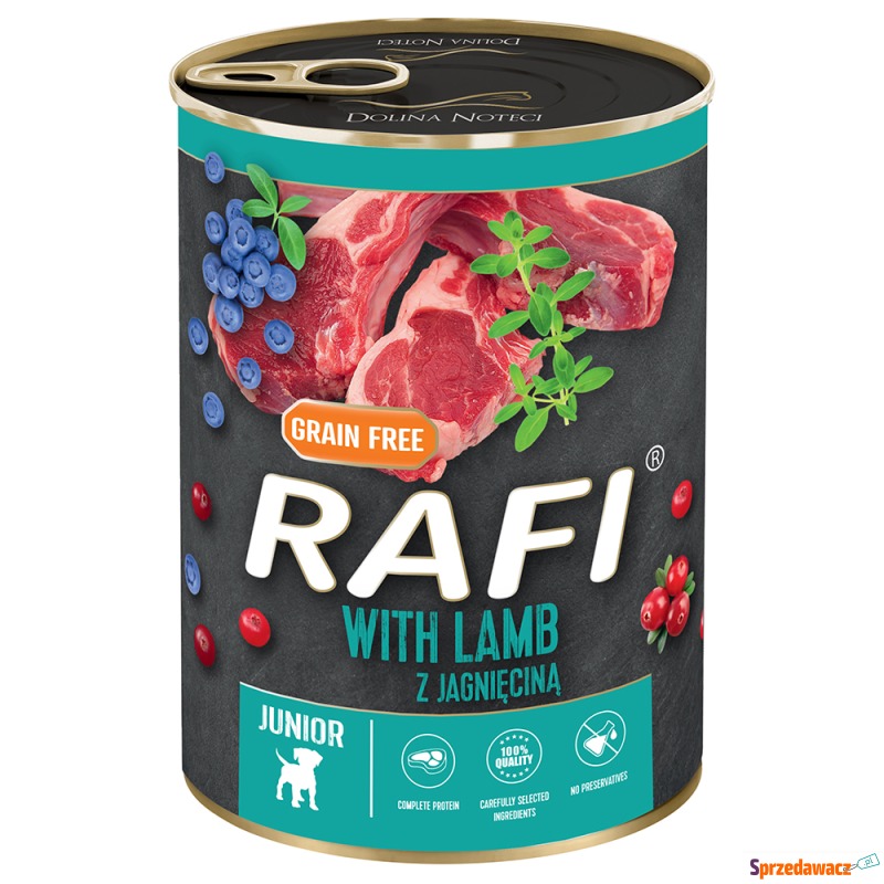 Rafi Junior Pastete, 24 x 400 g - Z jagnięciną,... - Karmy dla psów - Lublin