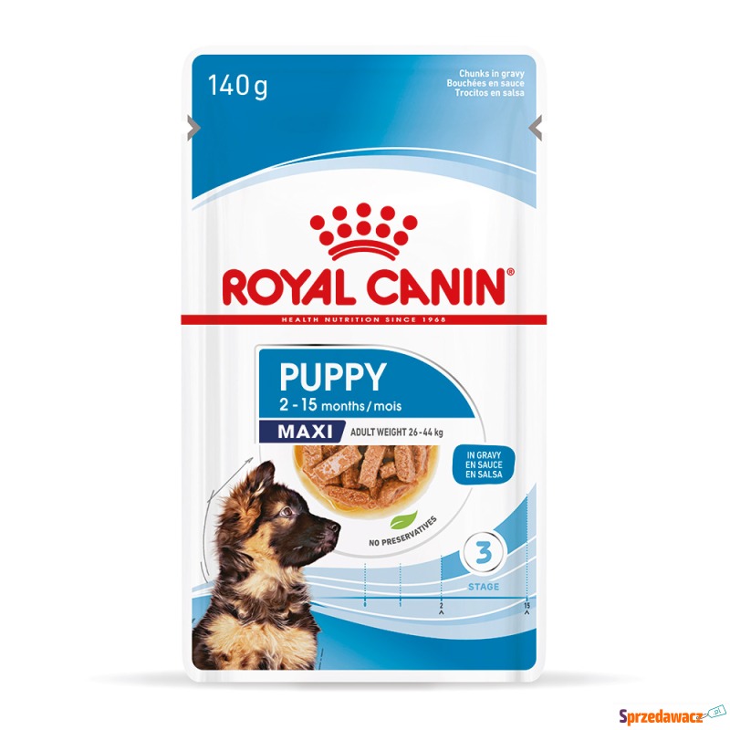 Royal Canin Maxi Puppy, w sosie - 20 x 140 g - Karmy dla psów - Wrocław