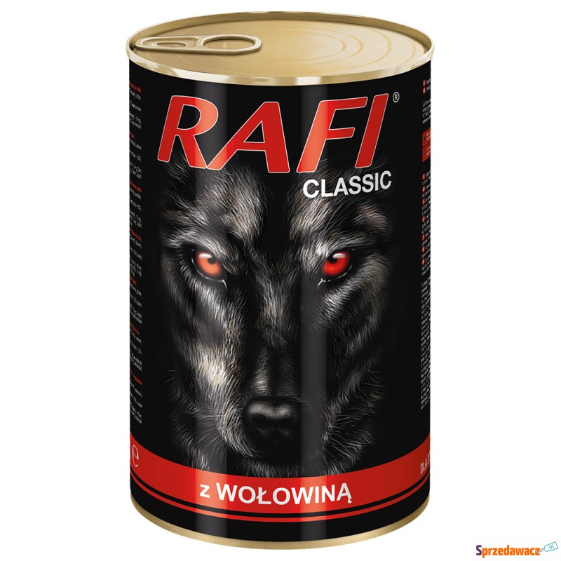 Korzystny pakiet Rafi Dog 12 x 1240 g - Wołowina - Karmy dla psów - Jaworzno