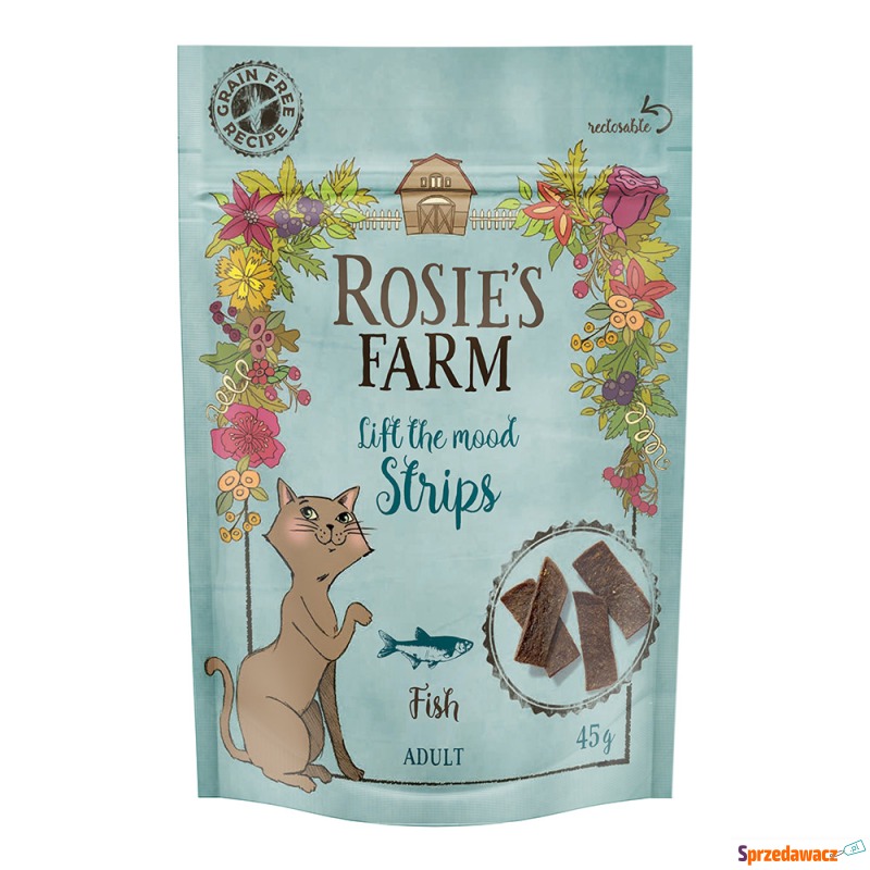 Rosie's Farm Snack "Strips", ryba - 5 x 45 g - Przysmaki dla kotów - Grudziądz