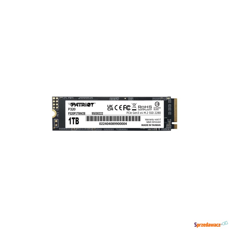 SSD Patriot Viper P320 M.2 PCI-Ex4 NVMe 1TB 3GB/s - Dyski twarde - Wałbrzych