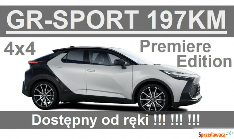 Toyota C-HR - Nowa 4x4 197KM GR-Sport Premiere... - Samochody osobowe - Szczecinek