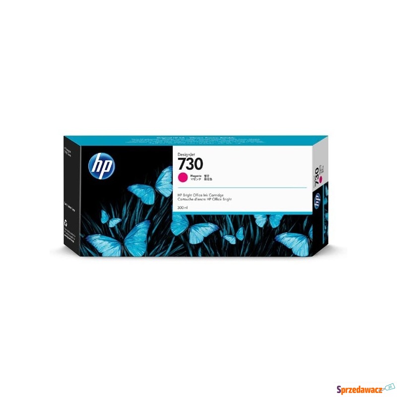 HP oryginalny ink P2V69A, HP 730, magenta, 300ml,... - Tusze, tonery - Gliwice