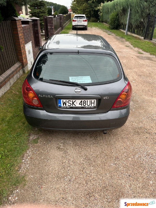 Nissan Almera  Hatchback 2005,  1.5 diesel - Na sprzedaż za 6 500,00 zł - Sokołów Podlaski