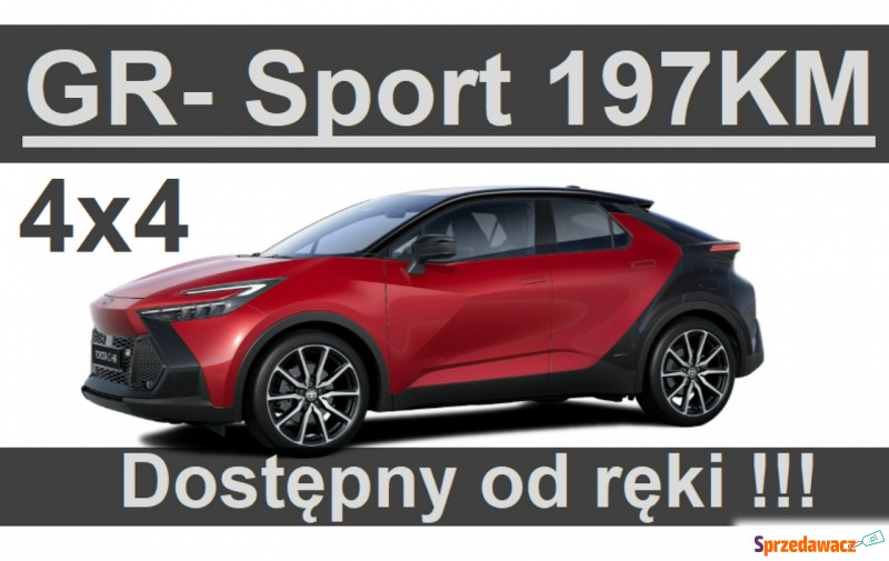 Toyota C-HR - Nowa 4x4 197KM GR-Sport Premiere... - Samochody osobowe - Szczecinek