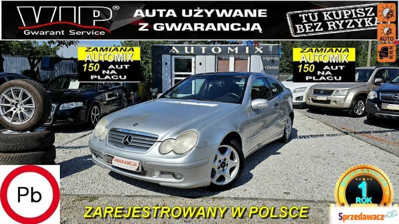 Mercedes - Benz C-klasa  Coupe/Sportowy 2001,  2.0 benzyna - Na sprzedaż za 7 900,00 zł - Świdnica