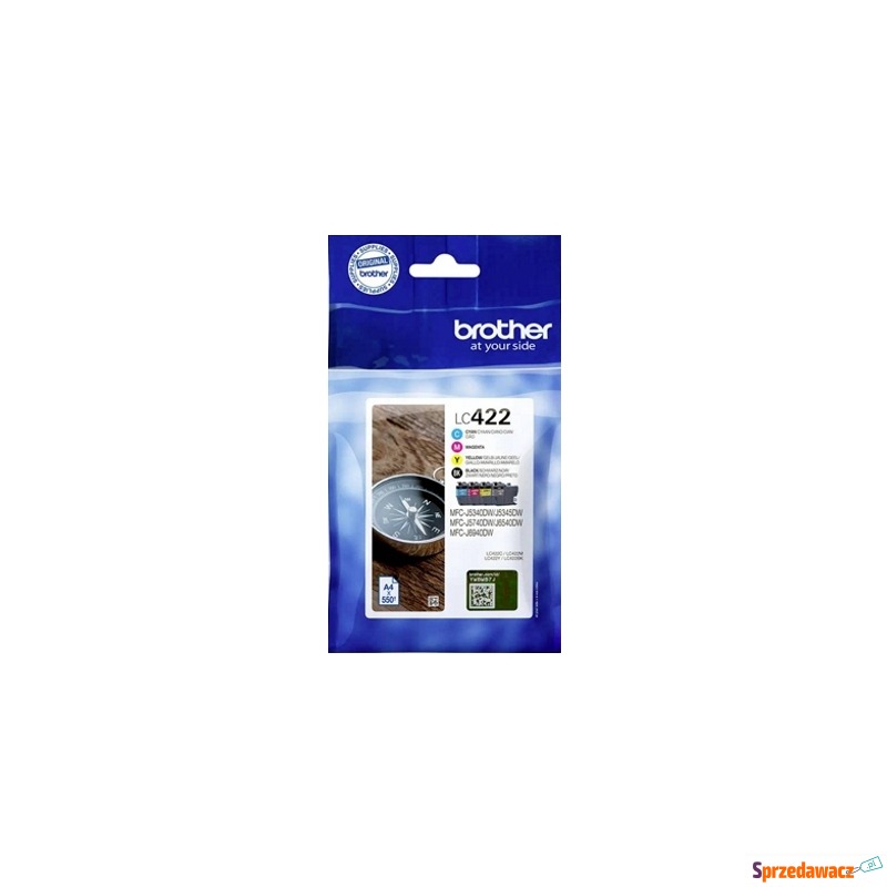 Tusze Oryginalne Brother LC-422 CMYK (LC422VAL)... - Tusze, tonery - Leszno