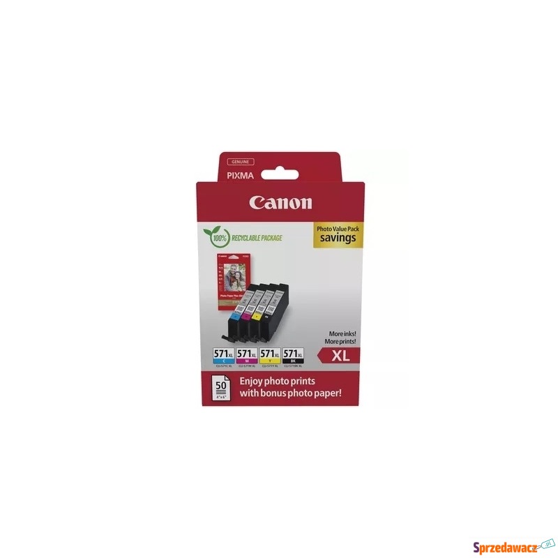 Tusze Oryginalne Canon CLI-571 XL CMYK (0332C006)... - Tusze, tonery - Jaworzno