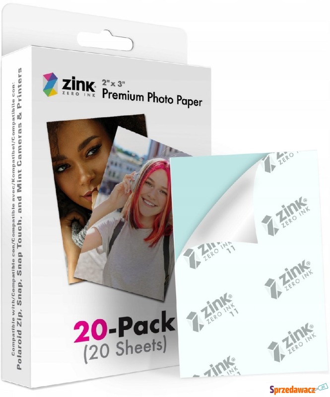 ZINK Premium Photo Paper 2x3'' 20 zdjęć - Pozostały sprzęt optyczny - Chełm