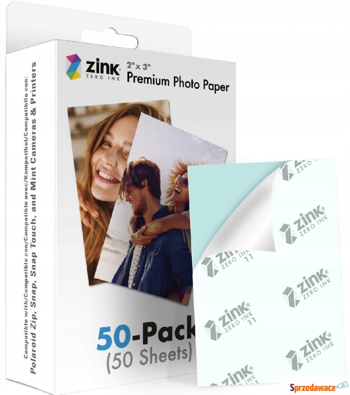 ZINK Premium Photo Paper 2x3'' 50 zdjęć - Pozostały sprzęt optyczny - Kraków