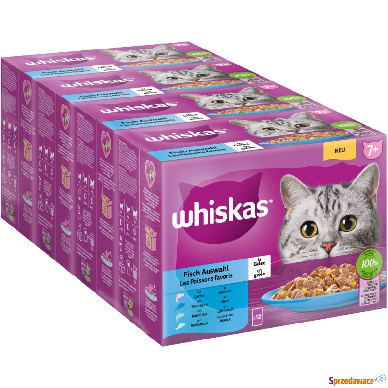 Megapakiet Whiskas Senior, saszetki, 48 x 85 g... - Karmy dla kotów - Suwałki