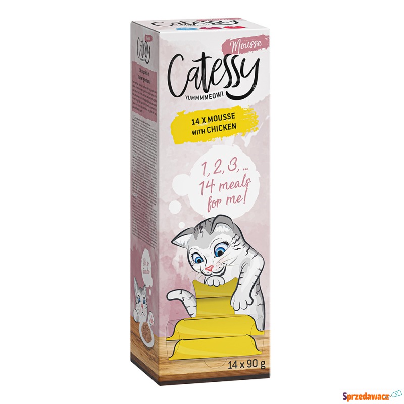 Catessy Mousse w miseczkach, 14 x 90 g - Z kurczakiem - Karmy dla kotów - Słupsk