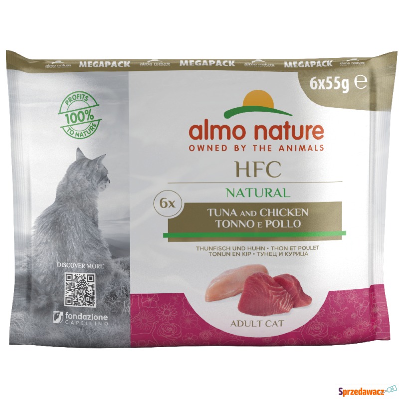 Megapakiet Almo Nature HFC, 24 x 55 g - Tuńczyk... - Karmy dla kotów - Mikołów