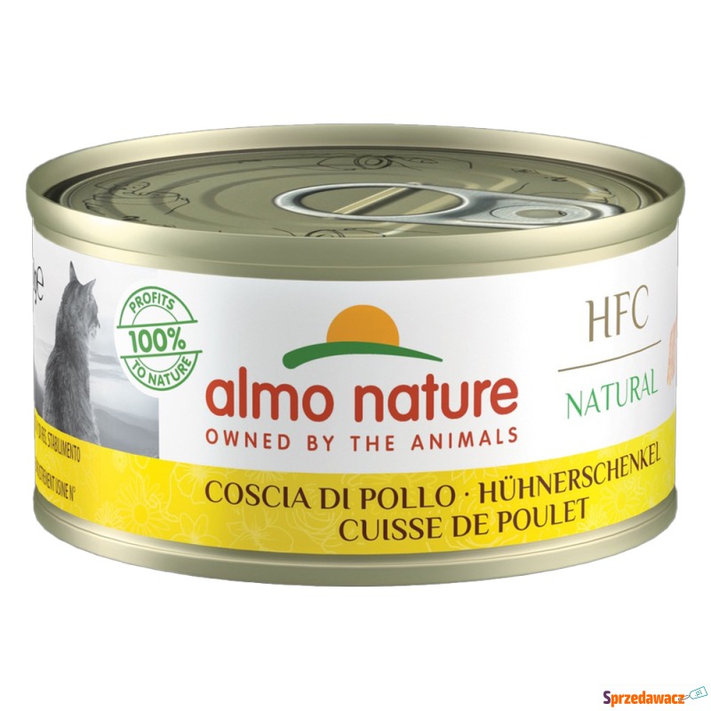 Almo Nature, 6 x 70 g -  HFC Natural, udziec z... - Karmy dla kotów - Luboszyce