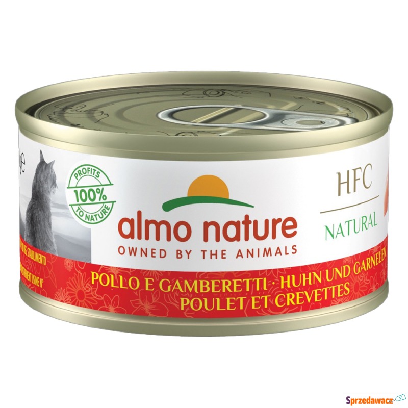 Almo Nature HFC Natural, 6 x 70 g - Kurczak i... - Karmy dla kotów - Nowy Sącz