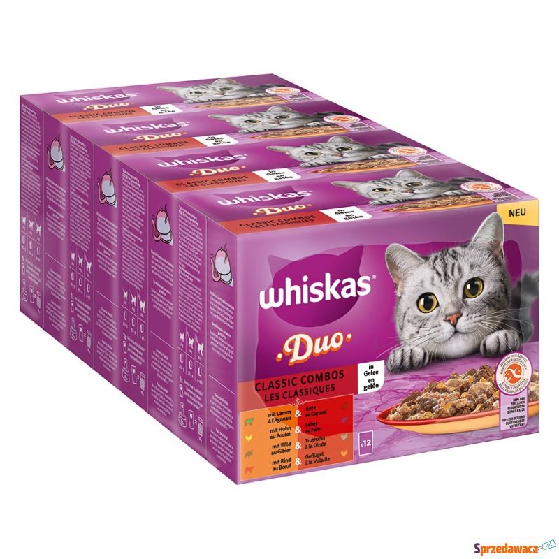 Pakiet Whiskas Duo, saszetki, 48 x 85 g - Classic... - Karmy dla kotów - Ostrołęka