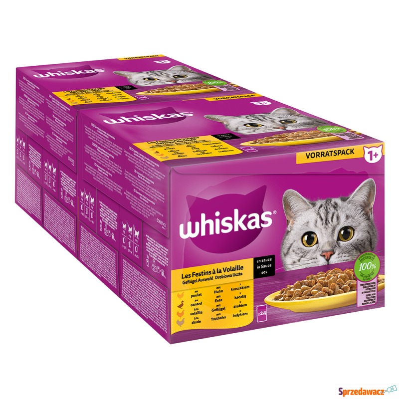 Pakiet Whiskas 1+ Adult, saszetki, 48 x 85 g -... - Karmy dla kotów - Grójec