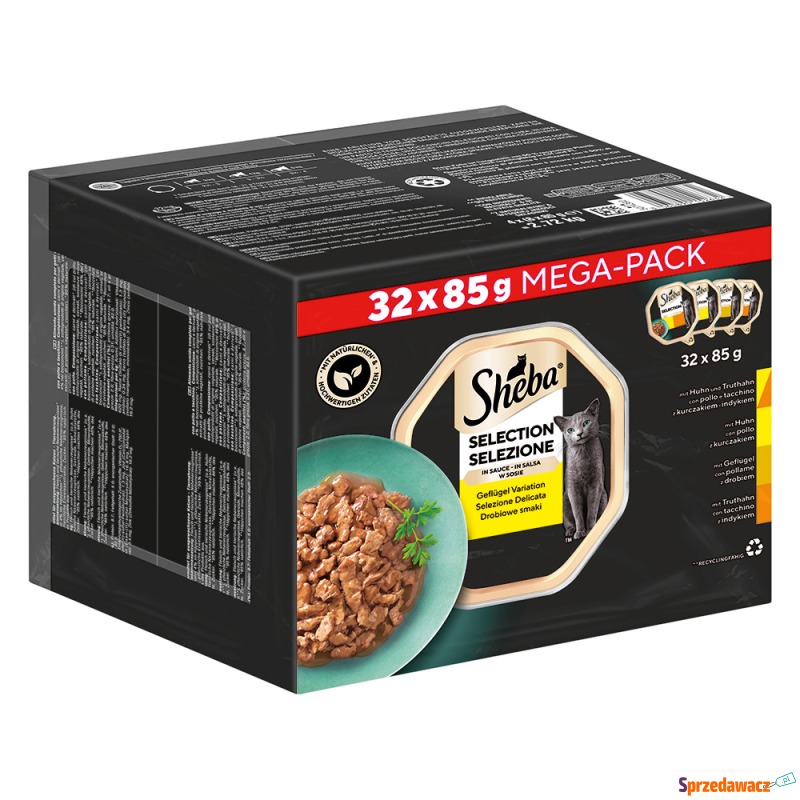 Megapakiet Sheba tacki, 32 x 85 g - Selection... - Karmy dla kotów - Płock