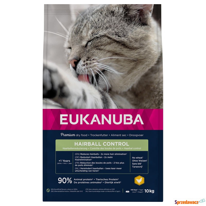 Eukanuba Hairball Control Adult - 2 x 10 kg - Karmy dla kotów - Rzeszów