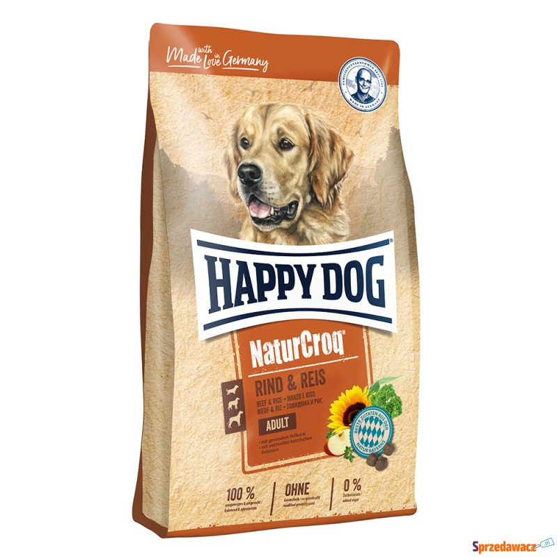 Dwupak Happy Dog Natur - NaturCroq Wołowina i... - Karmy dla psów - Łódź