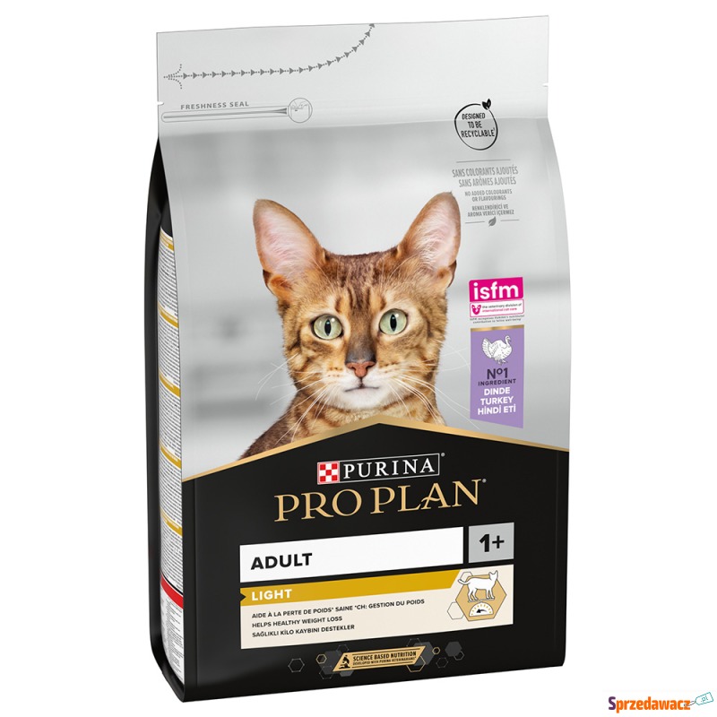 PURINA PRO PLAN Light Adult, indyk - 3 kg - Karmy dla kotów - Chorzów