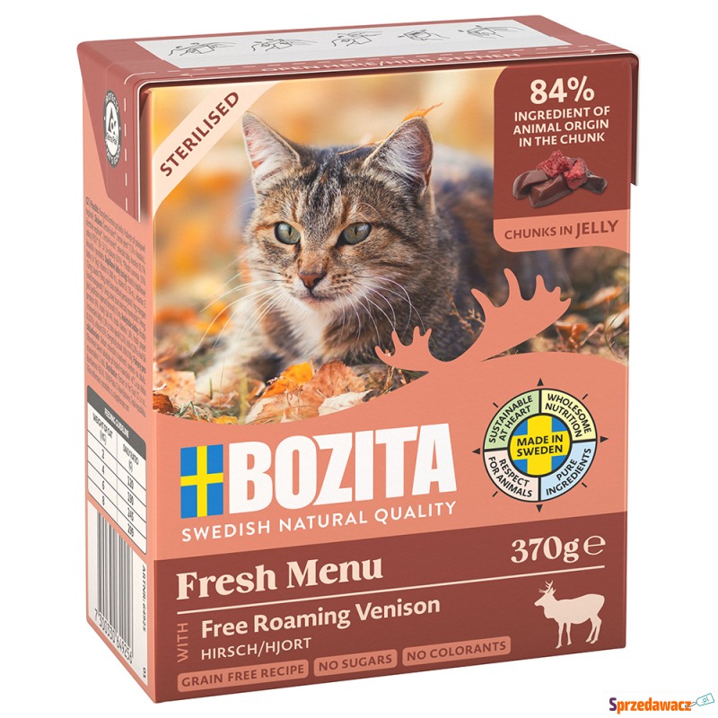 Bozita Tetra w galarecie, 6 x 370 g - Sterilised:... - Karmy dla kotów - Białystok