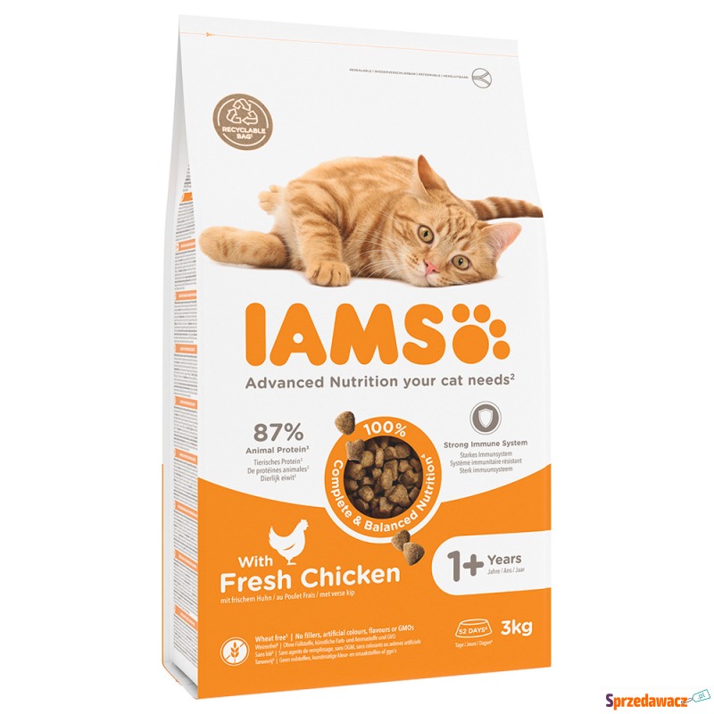 IAMS Advanced Nutrition Adult Cat, kurczak - 3... - Karmy dla kotów - Jasło