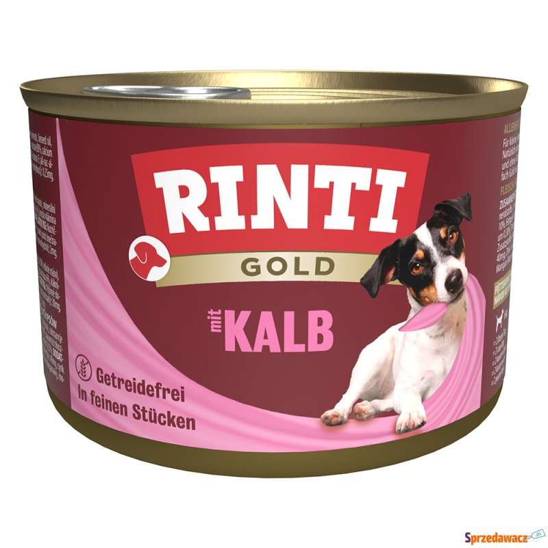 Megapakiet RINTI Gold, 24 x 185 g - Kawałki c... - Karmy dla psów - Elbląg