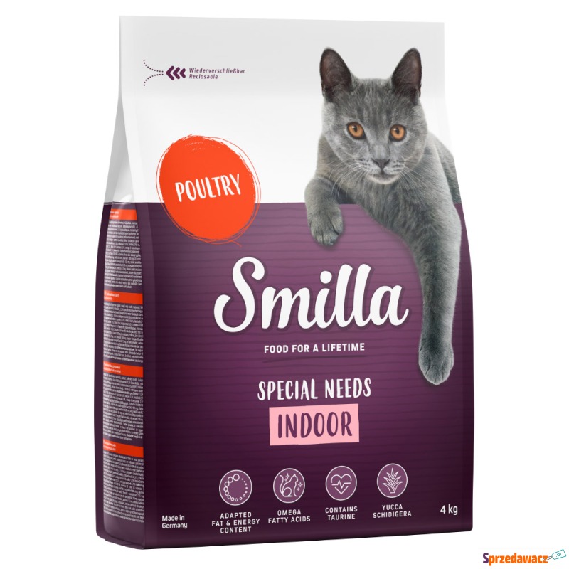 Smilla Adult Indoor, drób - 4 kg - Karmy dla kotów - Tarnobrzeg