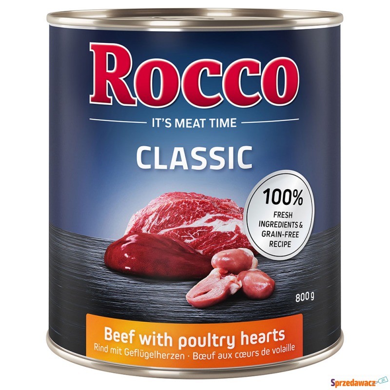 Megapakiet Rocco Classic, 24 x 800 g - Wołowina... - Karmy dla psów - Nowy Sącz