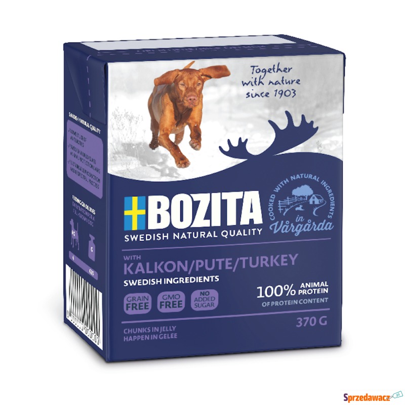 Pakiet Bozita w galarecie, 12 x 370 g - Indyk - Karmy dla psów - Słupsk