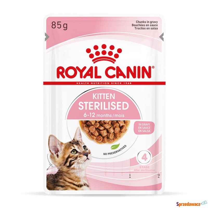 Royal Canin Sterilised Kitten, w sosie - 24 x... - Karmy dla kotów - Inowrocław