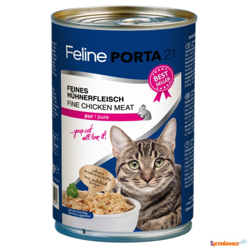 Feline Porta 21, 6 x 400 g - Kurczak w sosie własnym - Karmy dla kotów - Rybnik