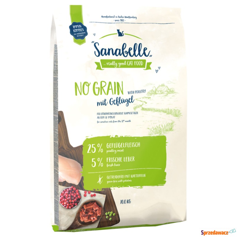 Dwupak Sanabelle, 2 x 10 kg - No Grain - Karmy dla kotów - Częstochowa