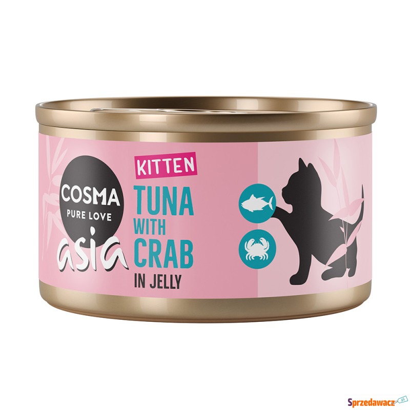 Cosma Asia Kitten w galarecie, 6 x 85 g - Tuńczyk... - Karmy dla kotów - Białystok