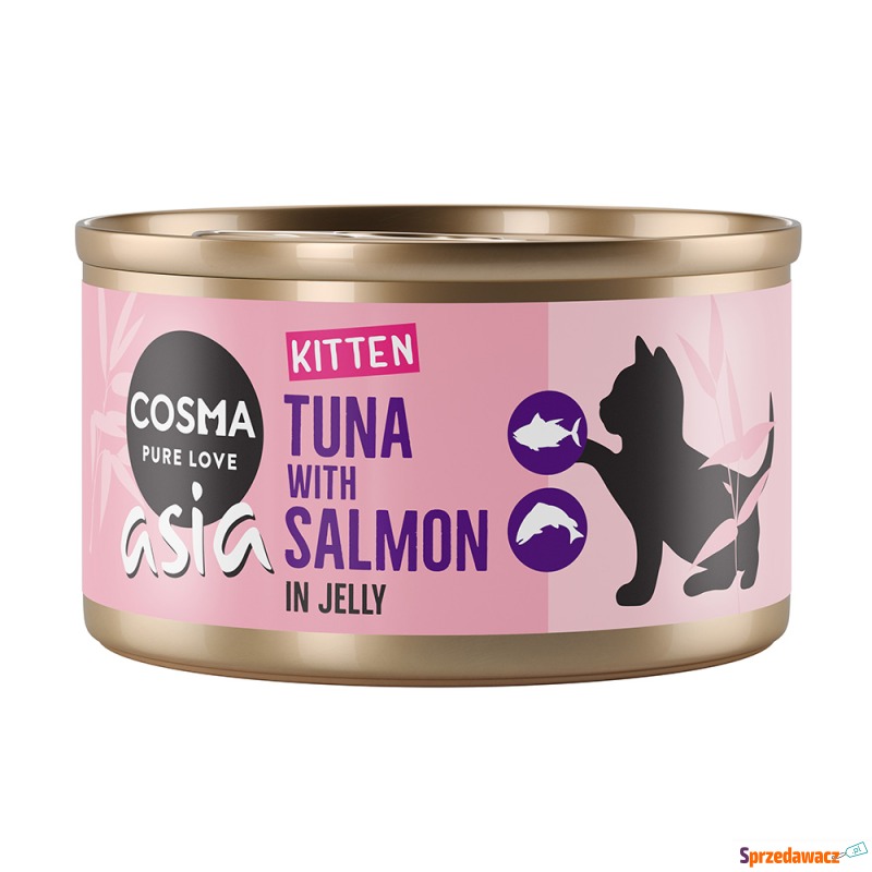 Cosma Asia Kitten w galarecie, 6 x 85 g - Tuńczyk... - Karmy dla kotów - Końskie