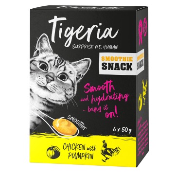 Tigeria Smoothie, 6 x 50 g - Kurczak i dynia