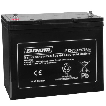 Akumulator żelowy GROM 12V 75Ah LP12-75