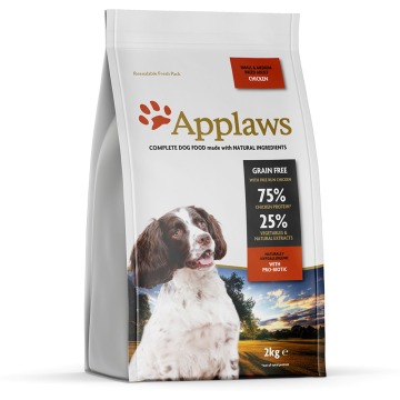 Applaws Adult Small & Medium Breed, kurczak - 2 x 2 kg