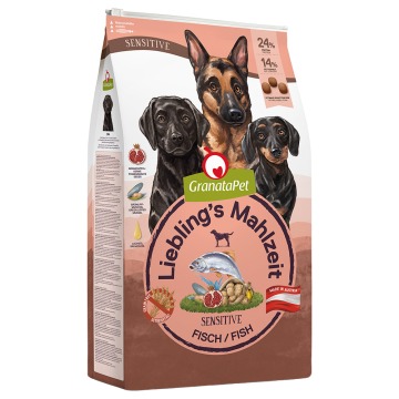 Dwupak GranataPet, 2 x 10 kg  - Adult Sensitive, ryba