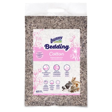 Bunny Bedding Cotton, naturalna ściółka bawełniana - 40 l