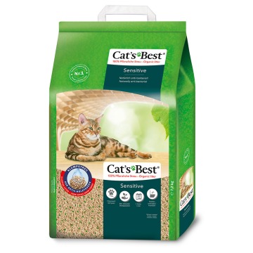 Cat's Best Sensitive żwirek zbrylający się - 2 x 20 l (14,4 kg)