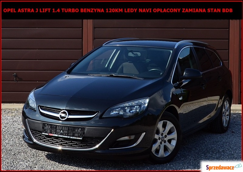 Opel Astra J Lift 1.4 Turbo Benzyna 120KM Ledy... - Samochody osobowe - Zamość