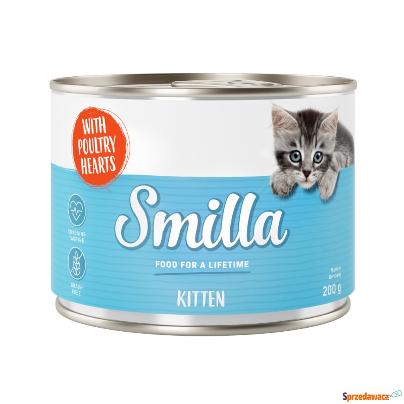 Smilla Kitten, 6 x 200 g - Serca drobiowe - Karmy dla kotów - Chełm