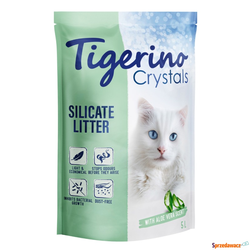 Tigerino Crystals, żwirek dla kota - zapach aloe... - Żwirki do kuwety - Dąbrowa Górnicza