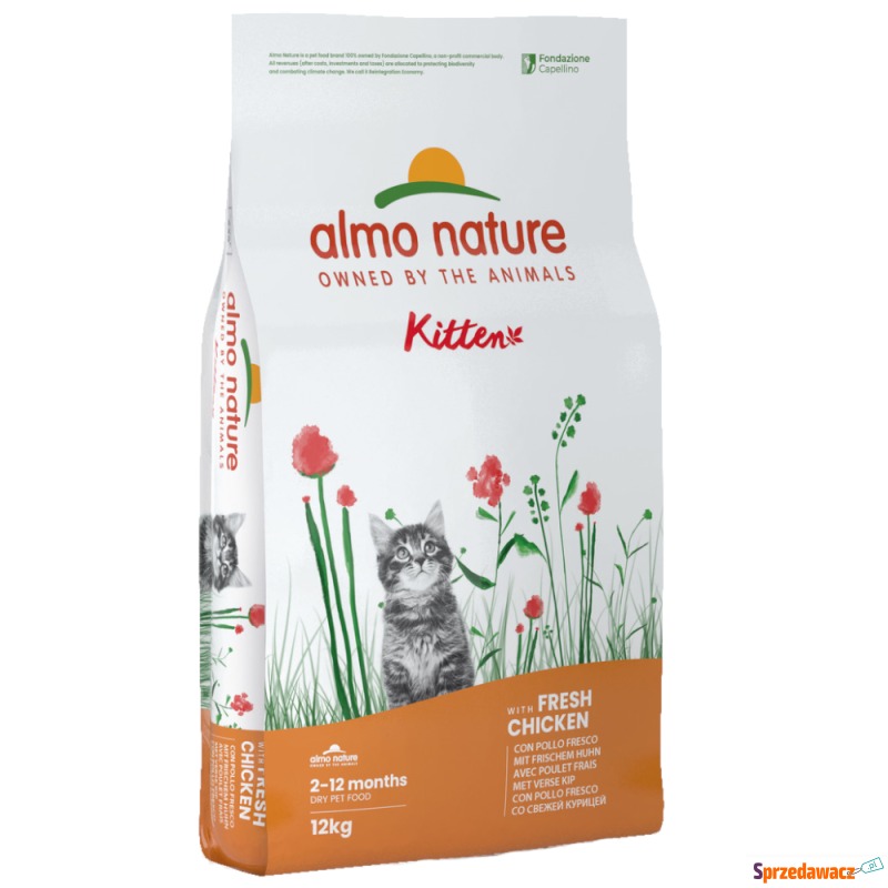 Dwupak Almo Nature Holistic, 2 x 12 kg - Kitten... - Karmy dla kotów - Słupsk