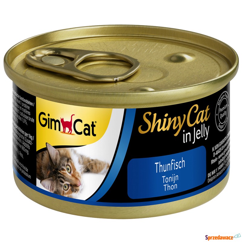 GimCat ShinyCat w galarecie, 6 x 70 g - Tuńczyk - Karmy dla kotów - Zamość