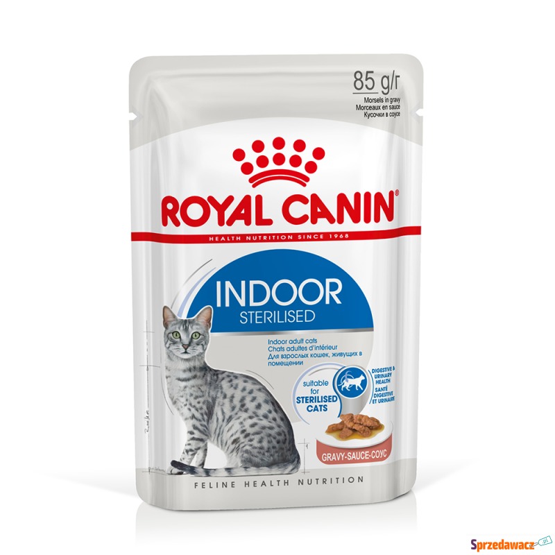 Royal Canin Indoor Sterilised w sosie - 24 x 85... - Karmy dla kotów - Elbląg